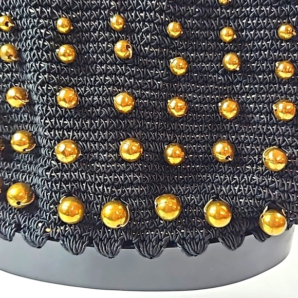 Black Gold Embellishments Evening Bag - Picture 4 of 8